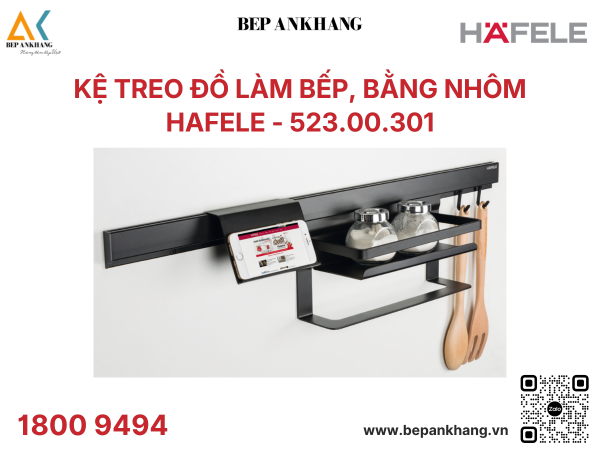 Kệ treo đồ làm bếp, bằng nhôm Hafele - 523.00.301